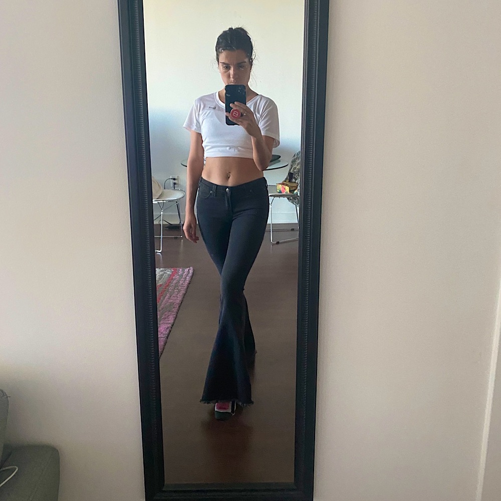 Denim flared jeans (bell bottom)